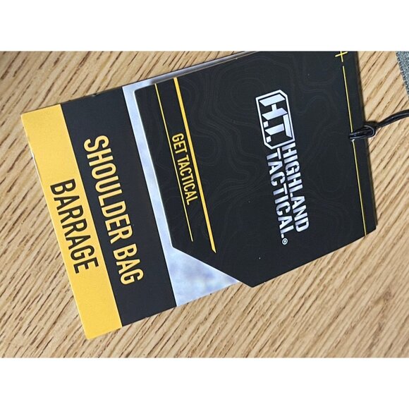 Highland Tactical Barrage MOLLE Shoulder Bag With Multiple Pockets Dark Green - Picture 11 of 12